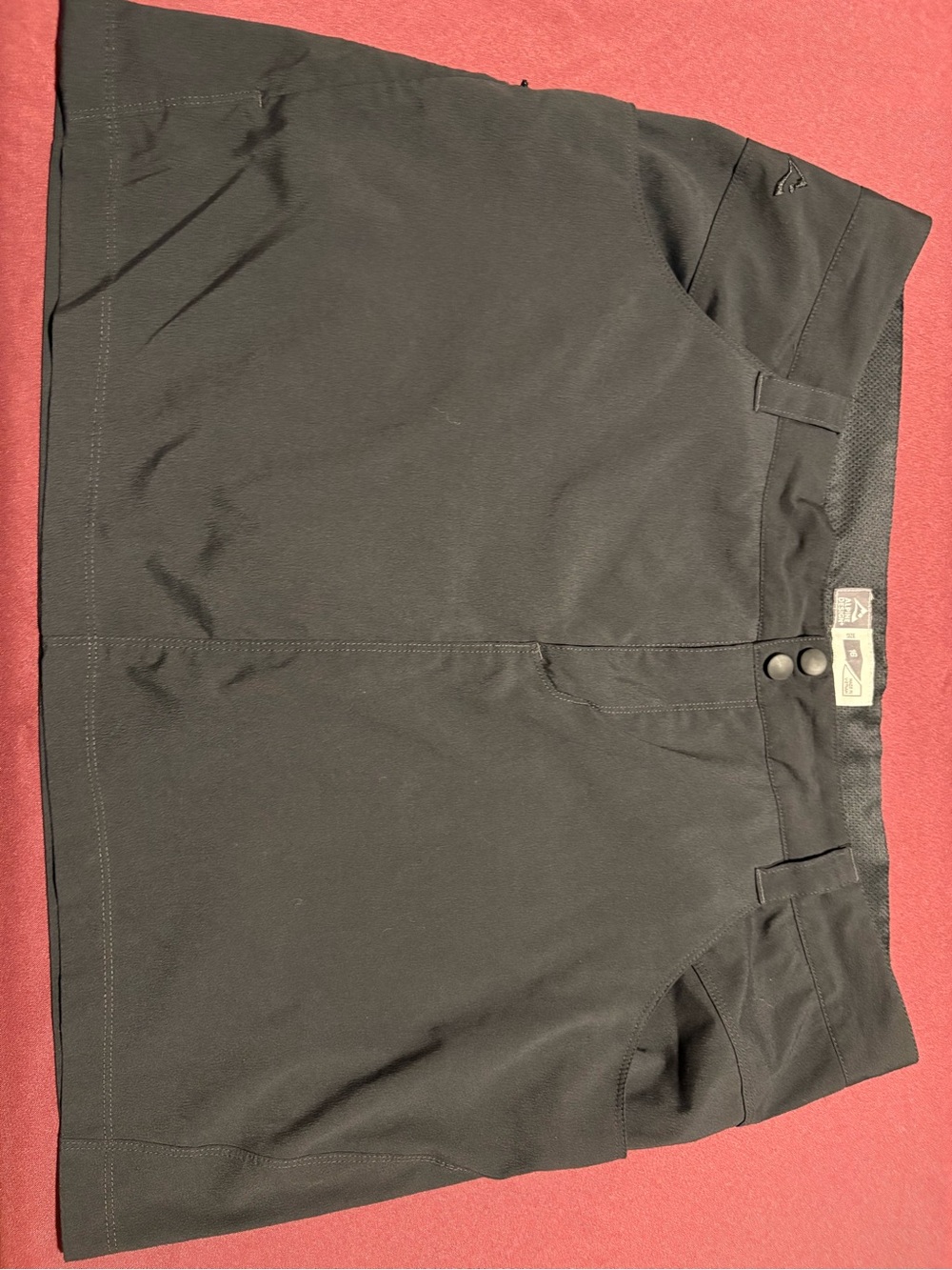 Alpine Black Flat-Front Women's Skirt
